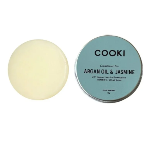 Cooki Haircare Argan Oil & Jasmine Conditioner Bar With Tin 75g