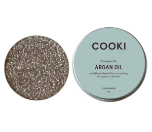 Cooki Haircare Argan Oil Shampoo Bar With Tin 65g