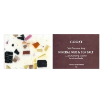 Cooki Haircare Cold Processed Hand & Body Soap in Mineral Mud & Sea Salt 90g