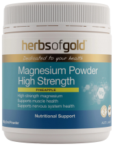 Herbs of Gold Magnesium Powder High Strength 300g Pineapple