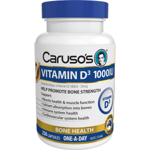 Caruso's Vitamin D3 1000IU 250 Capsules