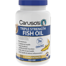 Caruso's Triple Strength Fish Oil Concentrate Odourless 150 Capsules