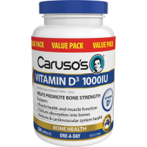 Caruso's Vitamin D3 1000IU 500 Capsules