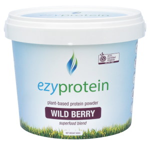 Ezy Protein Plant-Based Protein Powder Superfood Blend 800g Wild Berry