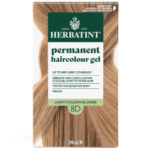 Herbatint Permanent Hair Colour Gel 8D Light Golden Blonde 170mL