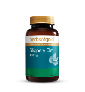 Herbs of Gold Slippery Elm 400mg 60 Vege Capsules