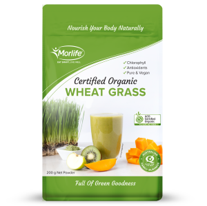 Morlife Wheat Grass Certified Organic 200g