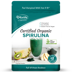 Morlife Spirulina Powder Certified Organic 1kg