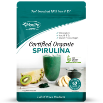 Morlife Spirulina Powder Certified Organic 1kg