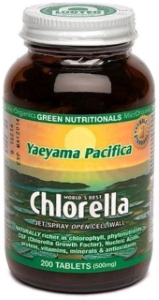 MicrOrganics Green Nutritionals Yaeyama Pacifica Chlorella 200 Tablets