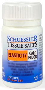 Schuessler Tissue Salts CALC Fluor Elasticity 125 Tablets