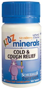 Schuessler Tissue Salts Kidz Minerals Cold & Cough Relief 100 Tablets