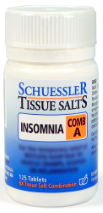 Schuessler Tissue Salts Combination A Insomnia 125 Tablets