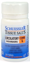 Schuessler Tissue Salts Combination L Circulatory 125 Tablets