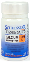 Schuessler Tissue Salts Combination U Calcium Absorb 125 Tablets