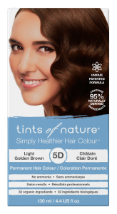 Tints Of Nature Permanent Hair Colour Light Golden Brown 5D 130mL