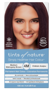 Tints Of Nature Permanent Hair Colour Medium Mahogany Brown 4M 130mL