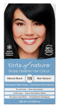 Tints Of Nature Permanent Hair Colour Natural Black 1N 130mL