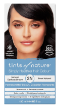 Tints Of Nature Permanent Hair Colour Natural Darkest Brown 2N 130mL