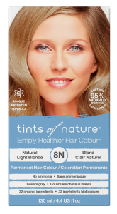 Tints Of Nature Permanent Hair Colour Natural Light Blonde 8N 130mL