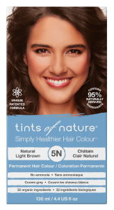 Tints Of Nature Permanent Hair Colour Natural Light Brown 5N 130mL
