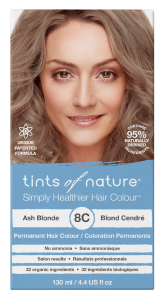 Tints Of Nature Permanent Hair Colour Ash Blonde 8C 130mL