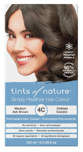 Tints Of Nature Permanent Hair Colour Medium Ash Brown 4C 130mL