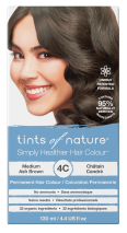 Tints Of Nature Permanent Hair Colour Medium Ash Brown 4C 130mL