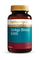Herbs of Gold Ginkgo Biloba 6000 60 Vege Capsules