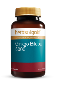 Herbs of Gold Ginkgo Biloba 6000 120 Vege Capsules