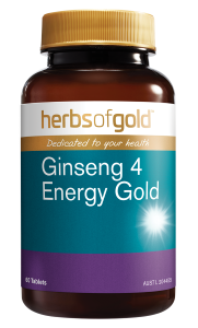 Herbs of Gold Ginseng 4 Energy Gold 60 Tablets