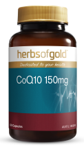 Herbs of Gold CoQ10 150mg 60 Capsules