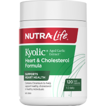 Nutra-Life Kyolic Aged Garlic Heart & Cholesterol Formula 120 Capsules