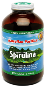 MicrOrganics Green Nutritionals Hawaiian Pacifica Spirulina 1000 Tablets