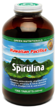 MicrOrganics Green Nutritionals Hawaiian Pacifica Spirulina 1000 Tablets