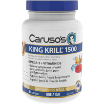 Caruso's King Krill 1500 Odourless 60 Capsules