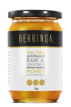Berringa Australian Organic Raw & Natural Eucalyptus Honey 1kg