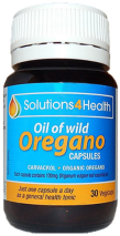Solutions 4 Health Oil of Wild Oregano 30 Vege Capsules