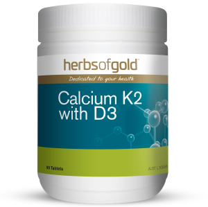Herbs Of Gold Calcium K2 with D3 90 Tablets