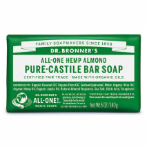 Dr. Bronner's All-One Hemp Pure-Castile Bar Soap Almond 140g