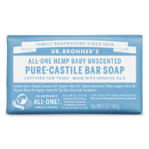 Dr. Bronner's All-One Hemp Pure-Castile Bar Soap Baby Unscented 140g