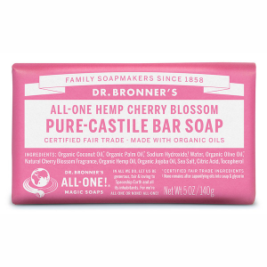 Dr. Bronner's All-One Hemp Pure-Castile Bar Soap Cherry Blossom 140g