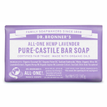 Dr. Bronner's All-One Hemp Pure-Castile Bar Soap Lavender 140g