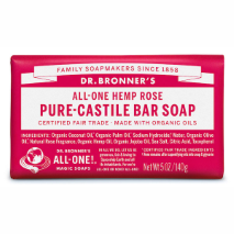 Dr. Bronner's All-One Hemp Pure-Castile Bar Soap Rose 140g