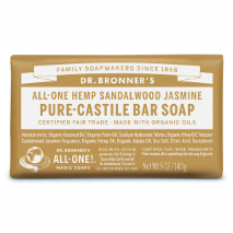Dr. Bronner's All-One Hemp Pure-Castile Bar Soap Sandalwood Jasmine 140g