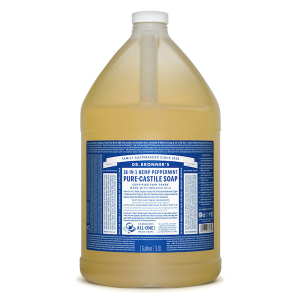 Dr. Bronner's 18-in-1 Hemp Pure-Castile Liquid Soap Peppermint 3.8L