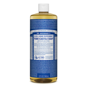 Dr. Bronner's 18-in-1 Hemp Pure-Castile Liquid Soap Peppermint 946mL