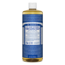 Dr. Bronner's 18-in-1 Hemp Pure-Castile Liquid Soap Peppermint 946mL