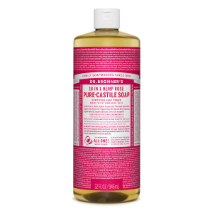 Dr. Bronner's 18-in-1 Hemp Pure-Castile Liquid Soap Rose 946mL