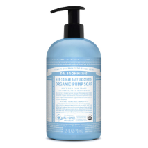 Dr. Bronner's 4-in-1 Organic Sugar Soap Pump Baby Unscented 710mL